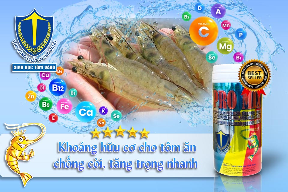 khoáng hữu cơ thủy sản SINH HỌC TÔM VÀNG